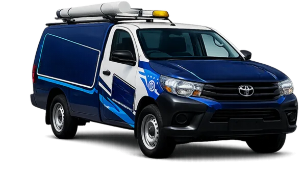 Our drain service van out on a Gymea job