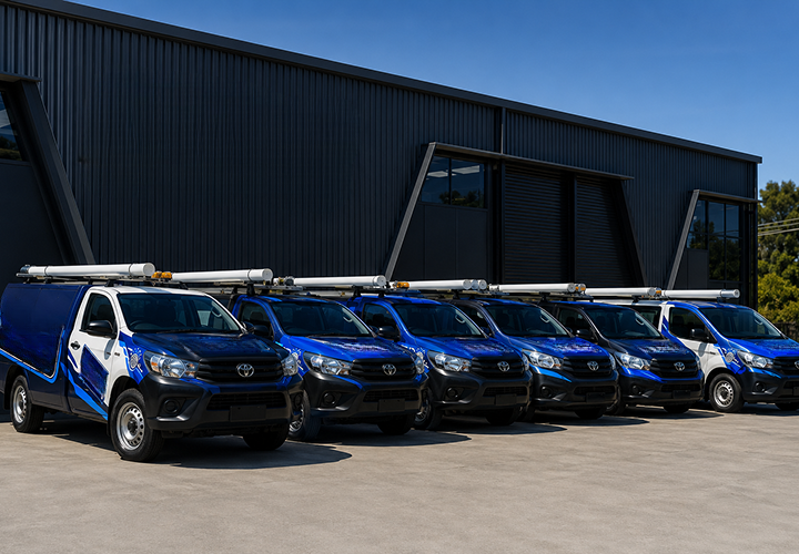 Fleet of Gymea Blocked Drains plumbing vans