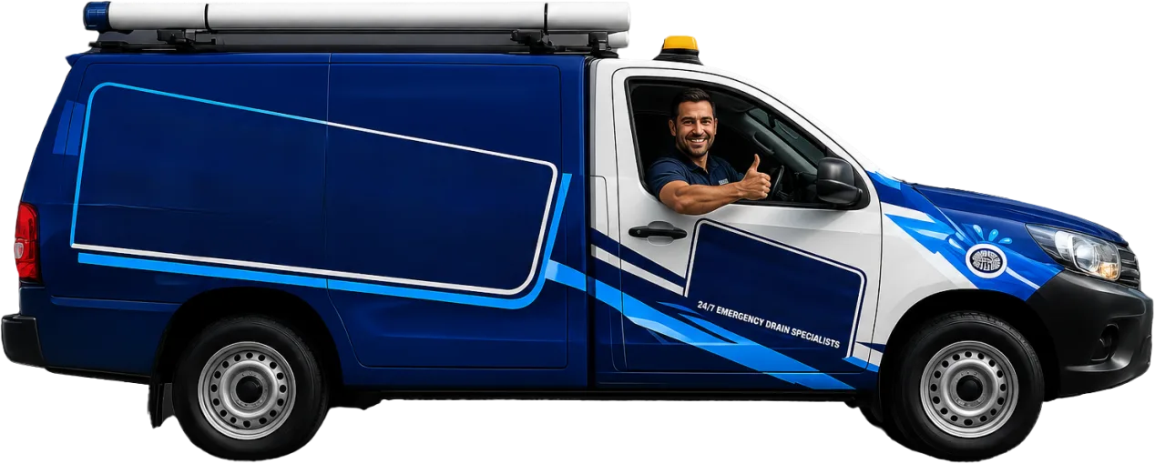 Our drain service van out on a Gymea job