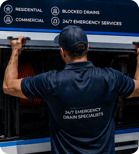 Licensed blocked drain plumber servicing a Gymea home